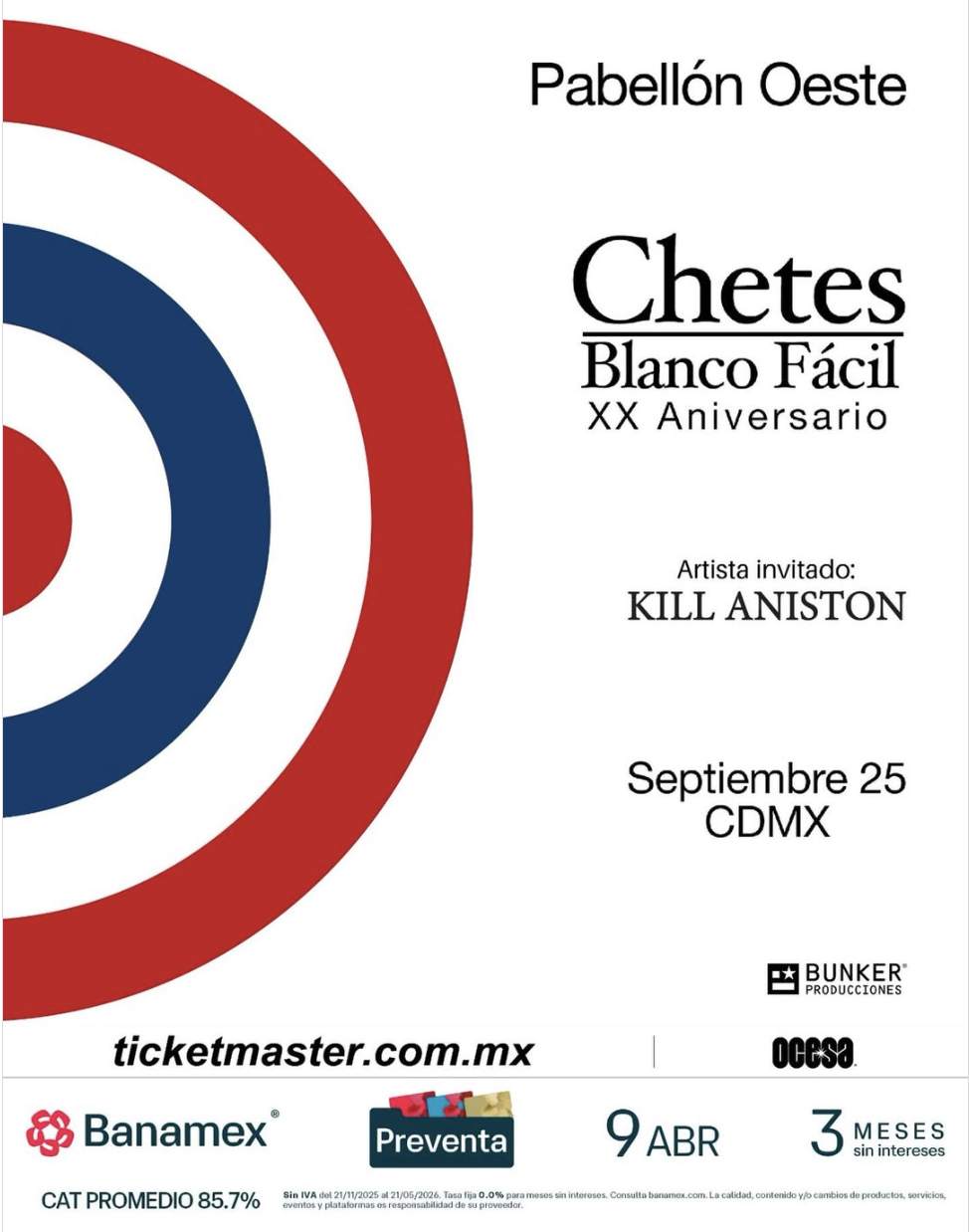 Chetes en el Pabellón Oeste