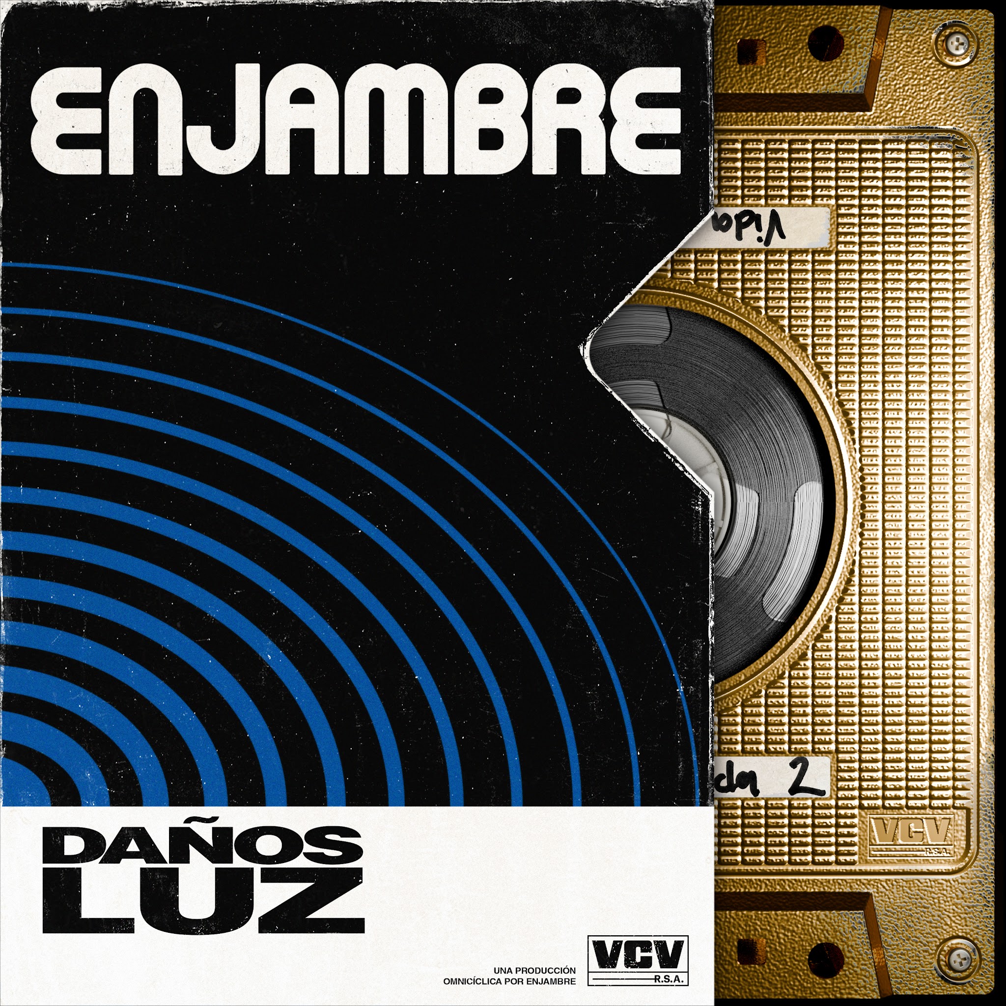 Portada del álbum Daños Luz de Enjambre