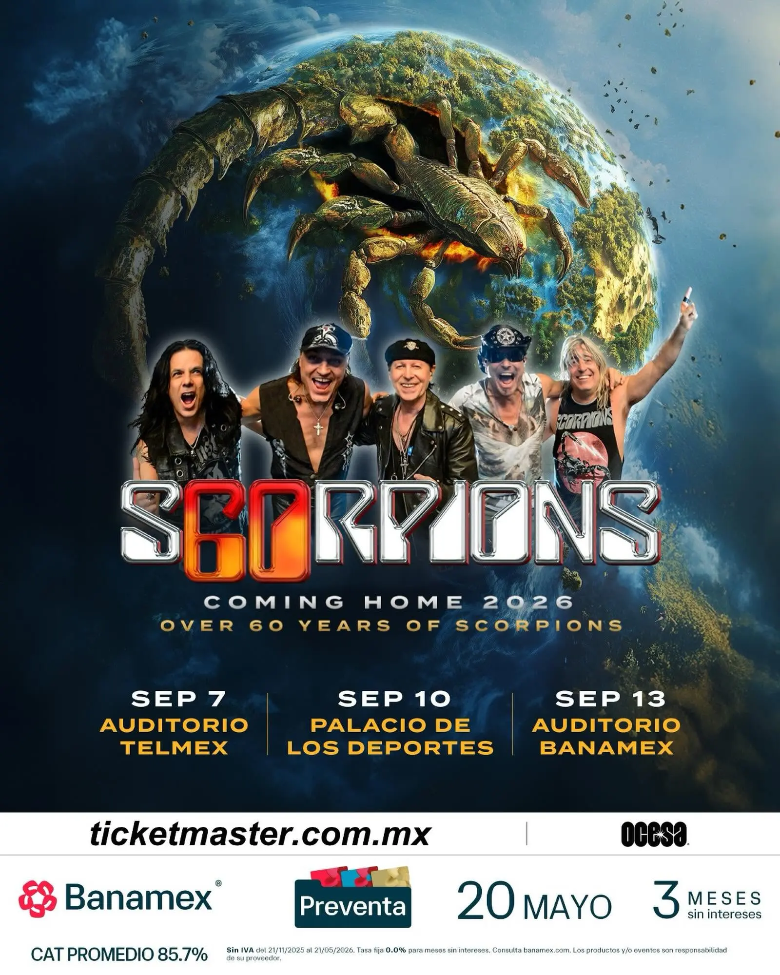 Scorpions en el Palacio de los Deportes