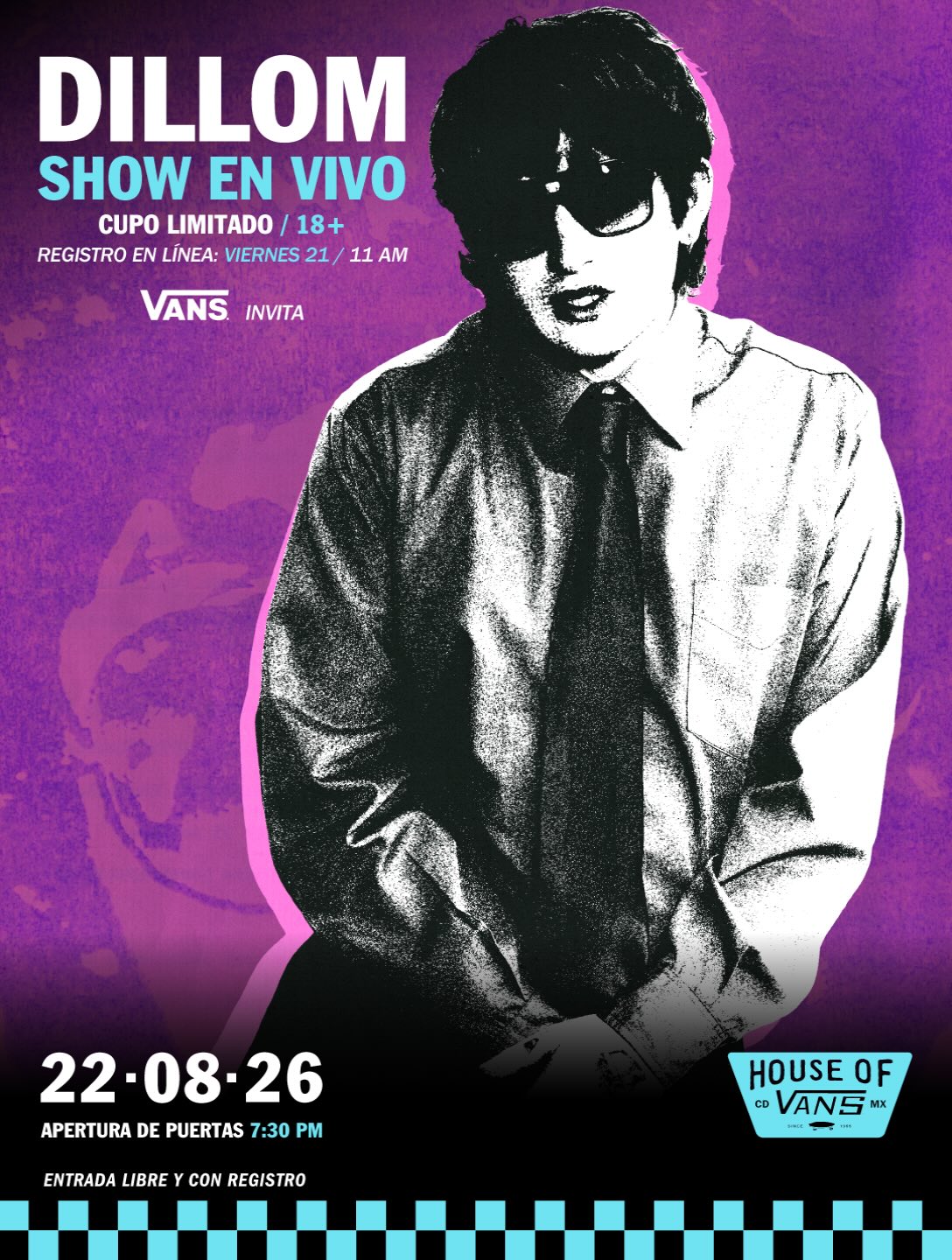 Dillom dará concierto gratis en House of Vans CDMX: así puedes registrarte