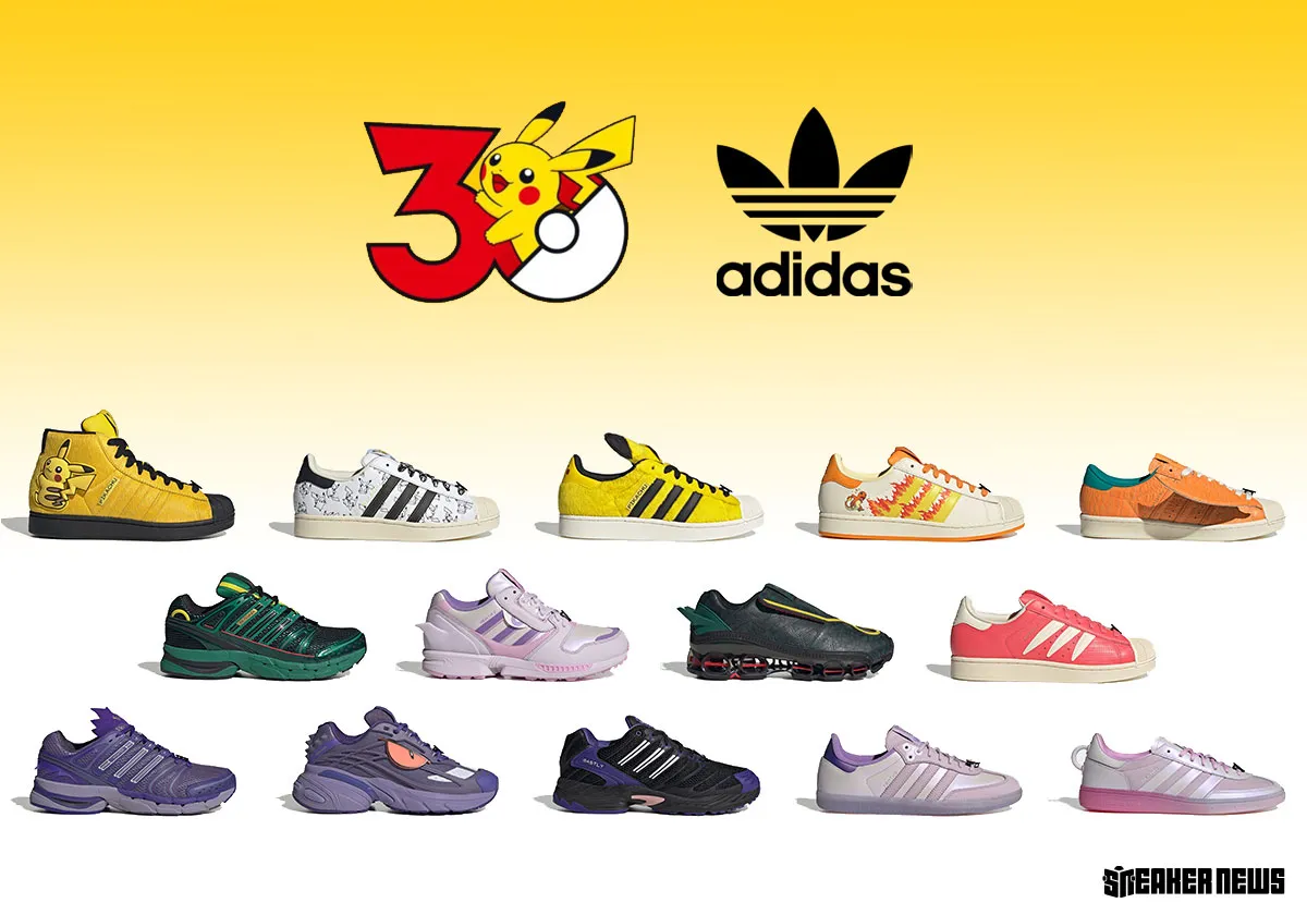 adidas y Pokémon lanzan una colección masiva por el 30 aniversario de la franquicia